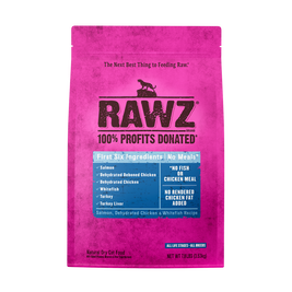 Rawz Dry Cat Food, Salmon Dehydrated Chicken & Whitefish