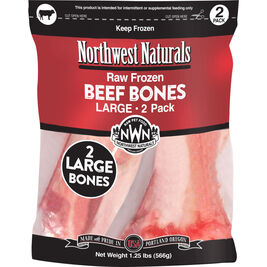 Northwest Naturals Raw Frozen Beef Bone Dog Treats, Large, 2-pack