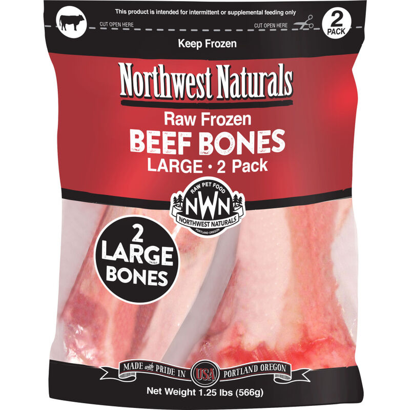Northwest Naturals Raw Frozen Beef Bone Dog Treats, Large, 2-pack image number null