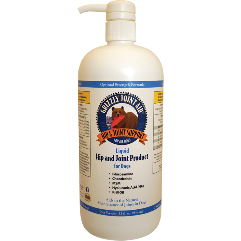 Mud Bay Buy Grizzly Joint Aid Liquid Hip Joint Dog Supplement