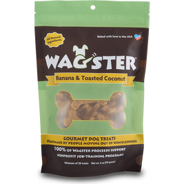 Wagster Banana & Toasted Coconut Dog Treats 6-oz