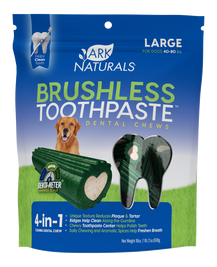 Ark Naturals Brushless Toothpaste Dog Dental Chews, Large