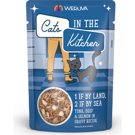 Cats in the Kitchen Originals Wet Cat Food, 1 if By Land 2 is By Sea, Tuna Beef & Salmon