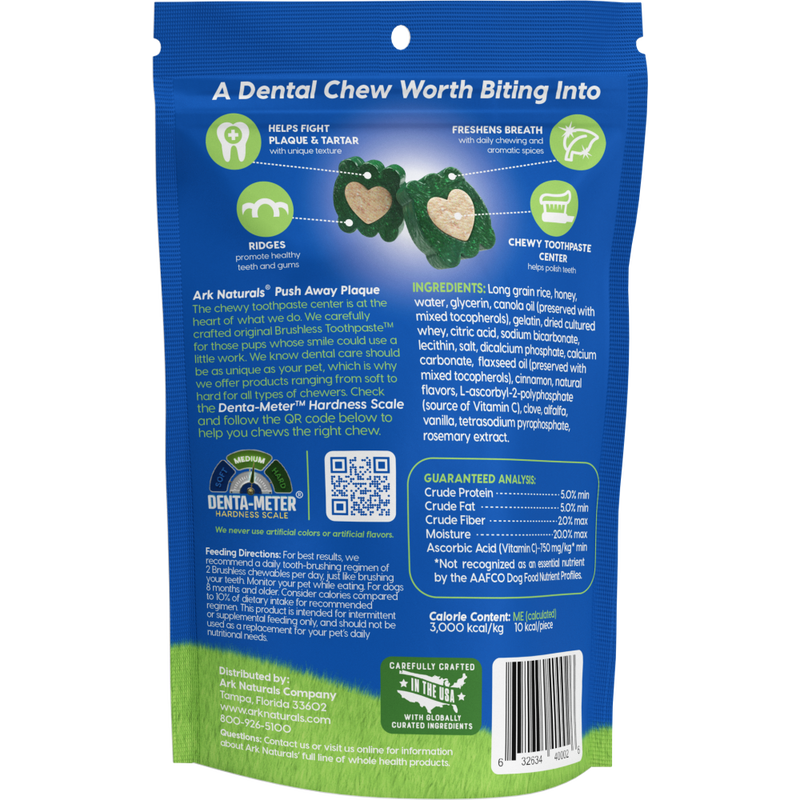 Ark naturals brushless toothpaste dental hotsell chews for dogs
