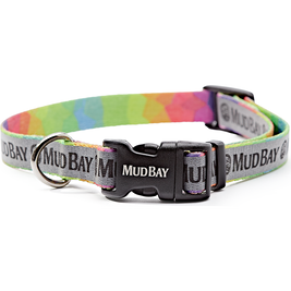 Mud Bay Reflective Dog Collar, Rainbow