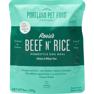 Portland Pet Food Wet Dog Food, Rosie’s Beef N Rice