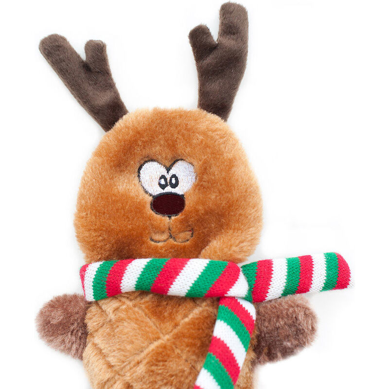 ZippyPaws Holiday Jigglerz Dog Toy, Reindeer image number null