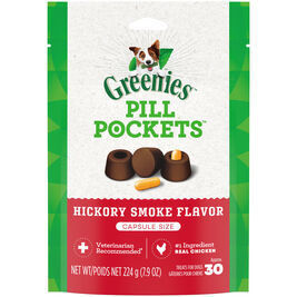 Greenies Pill Pockets Pill-Hiding Dog Treats, Hickory Smoke, 7.9-oz