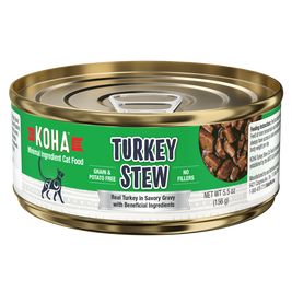 Koha Minimal Ingredient Stew Canned Cat Food, Turkey
