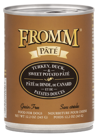Fromm Pate Canned Dog Food, Turkey, Duck & Sweet Potato