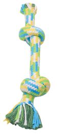 Mammoth 2-Knot Rope Bone Dog Toy, Assorted Colors