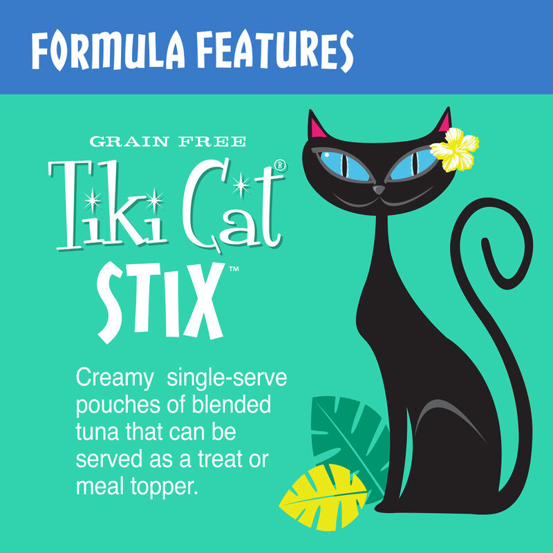 Tiki Cat Stix Tuna Mousse Wet Cat Treat, 6-pack