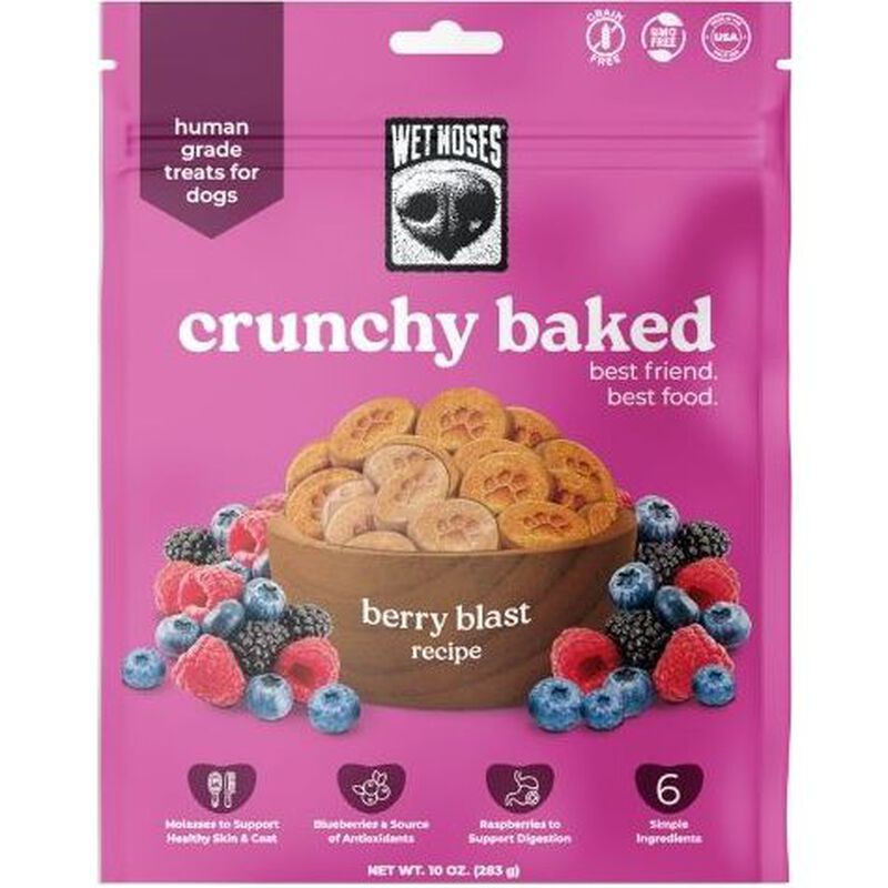 Wet Noses Crunchy Dog Treats, Berry Blast, 10-oz image number null