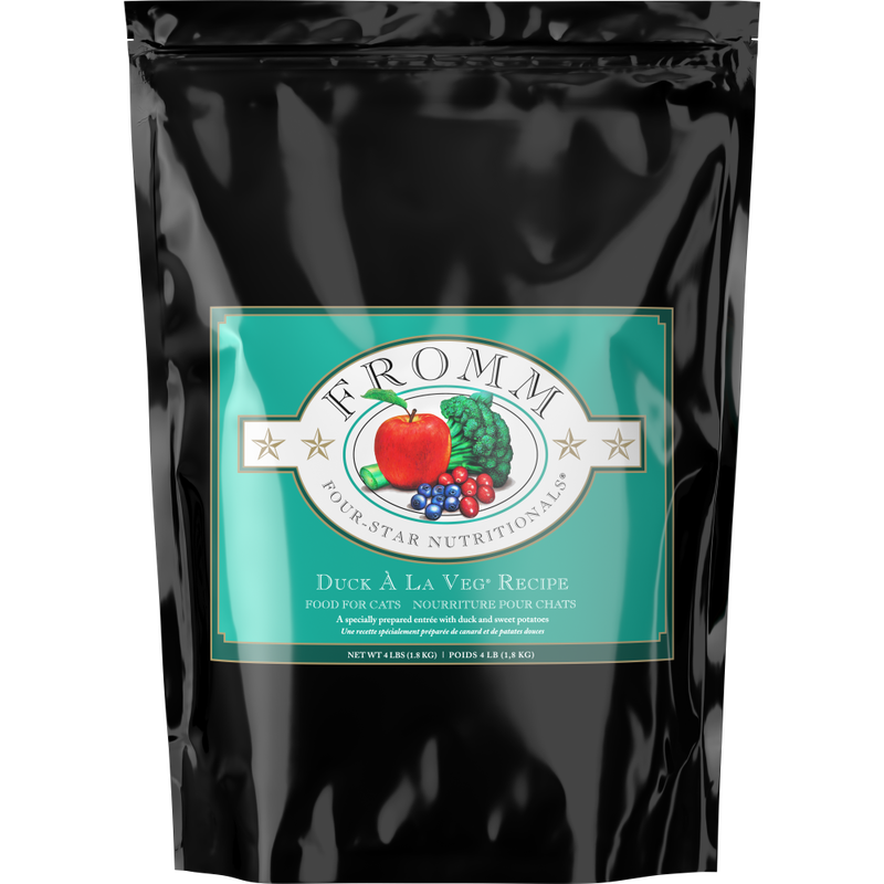 Fromm Four-Star Dry Cat Food, Duck La Veg, 4-lb image number null