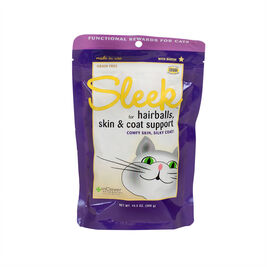 InClover Sleek Hairball, Skin & Coat Support Soft Chews Cat Supplement, 2.1-oz