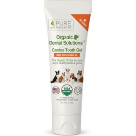 Pure and Natural Pet Organic Dental Solutions Canine Tooth Gel Dog Supplement, 3-oz