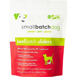 Small Batch Beef 1-oz Sliders Raw Frozen Dog Food, 3-lb