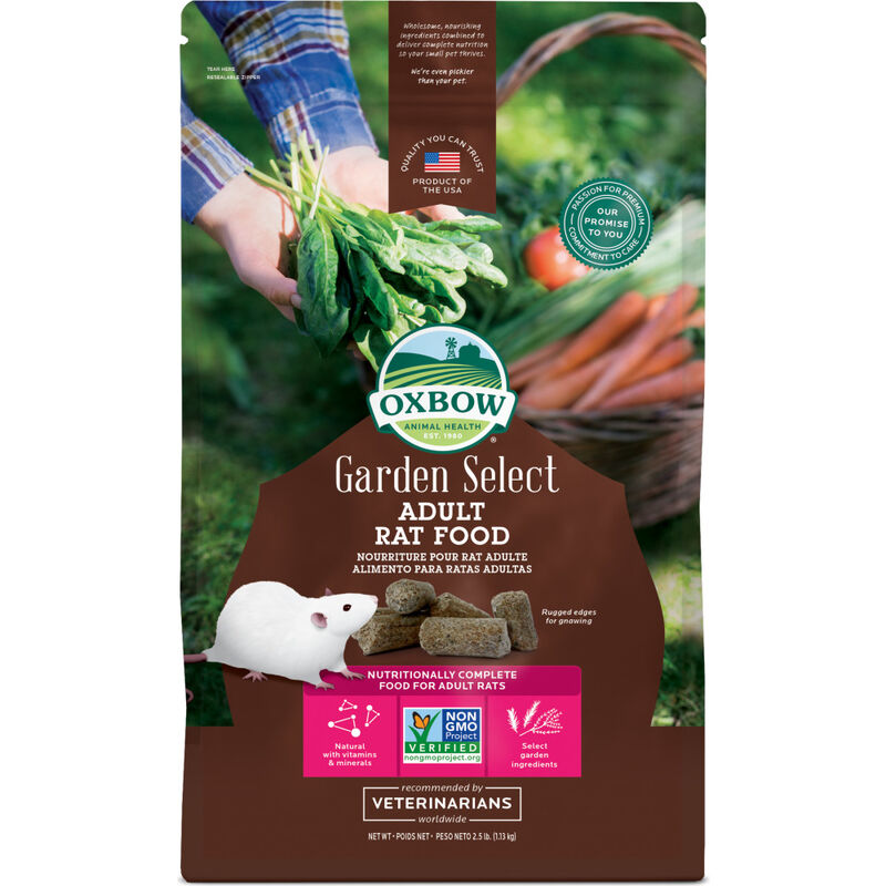 Oxbow Garden Select Adult Rat Food, 2.5-lb image number null