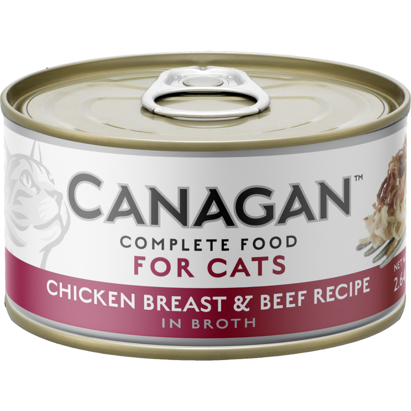 Canagan Grain-Free Canned Cat Food, Chicken & Beef, 2.64-oz image number null