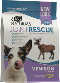Ark Naturals Joint Rescue Jerky Dog Treats, Venison, 9-oz