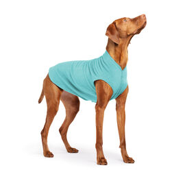 Gold Paw Stretch Fleece Dog Coat, Turquoise