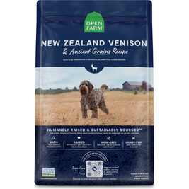 Open Farm Ancient Grains Dry Dog Food, New Zealand Venison