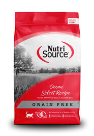 NutriSource Grain Free Dry Cat Food, Ocean Select