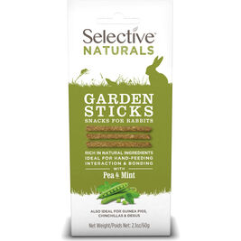 Selective Naturals Rabbit Treats, Garden Sticks, 2.1-oz