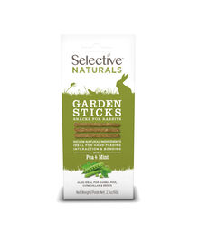 Selective Naturals Rabbit Treats, Garden Sticks, 2.1-oz