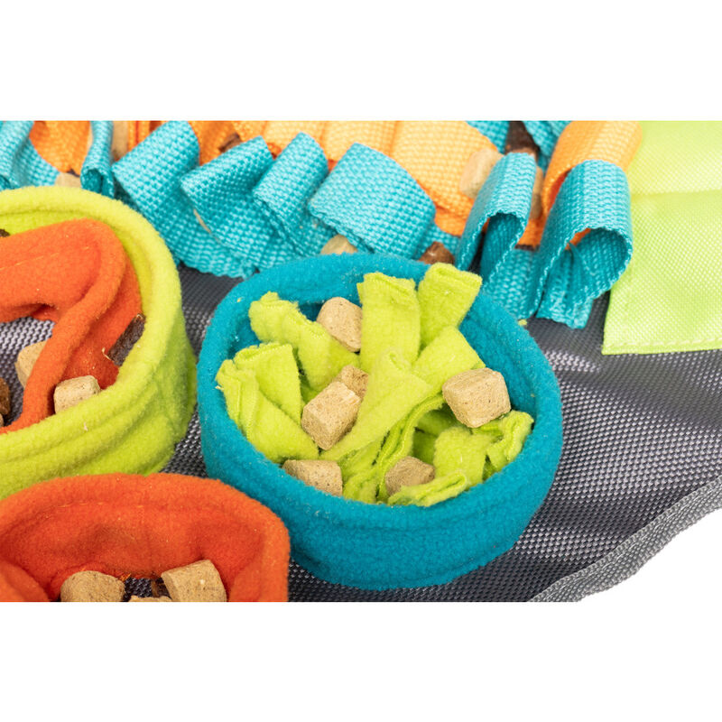 Messy Mutts Square Forage Mat with Lick Mat, 16-in x 16-in image number null