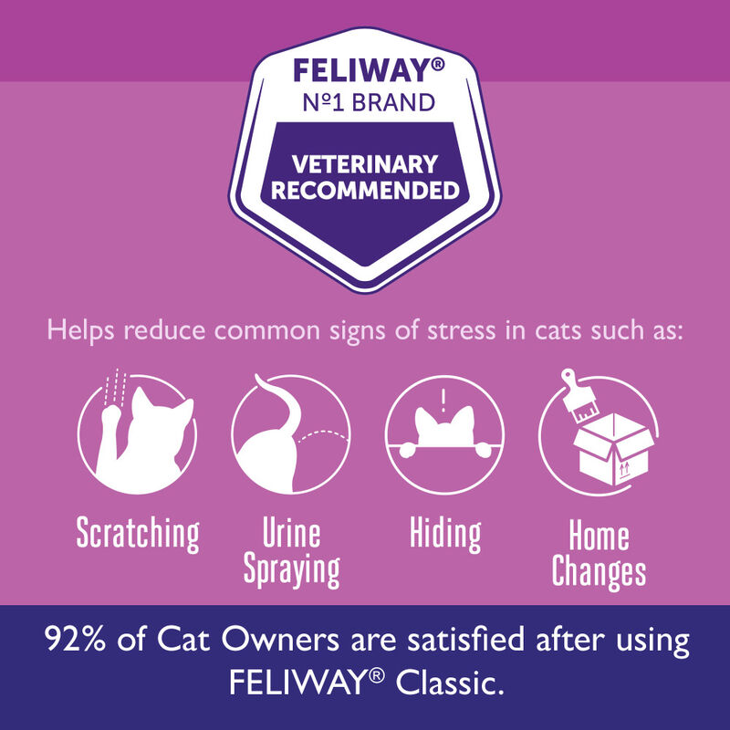 Feliway Classic Calming Cat Pheromones, Refill image number null