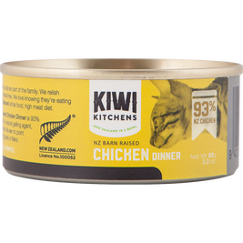Kiwi Kitchens Canned Cat Food, Chicken, 3-oz
