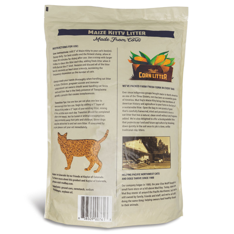 Mud Bay Buy Mud Bay Maize Kitty Corn Cat Litter 20 lb for USD