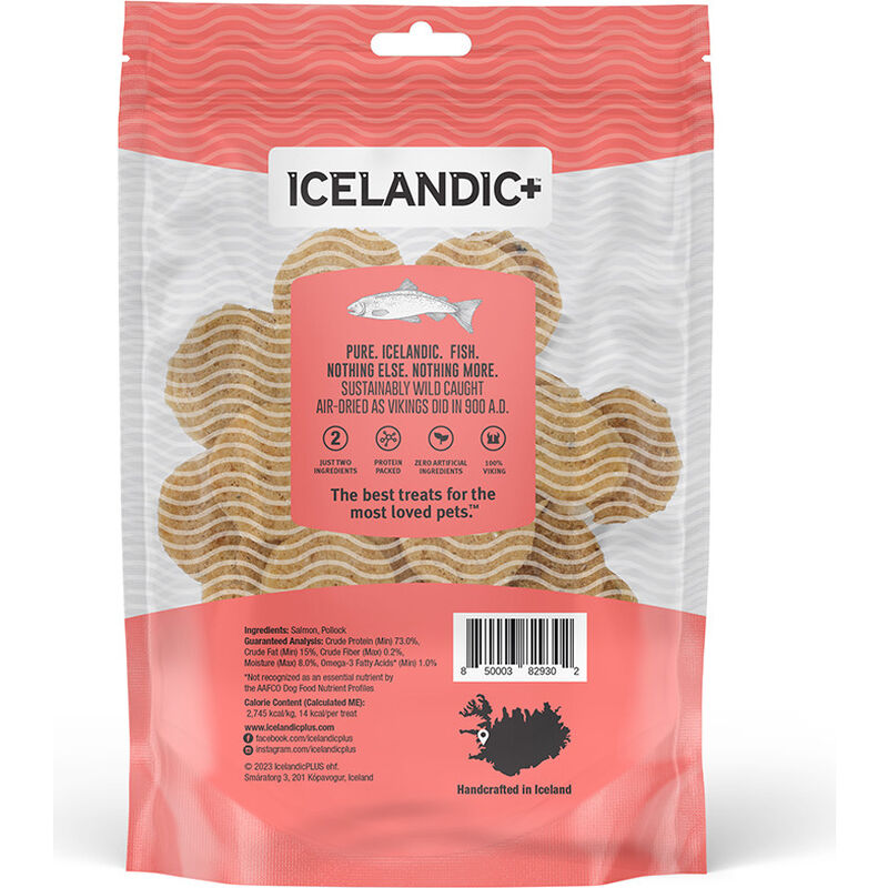 Icelandic+ Fish Chips Dog Treats, Salmon, 2.5-oz image number null