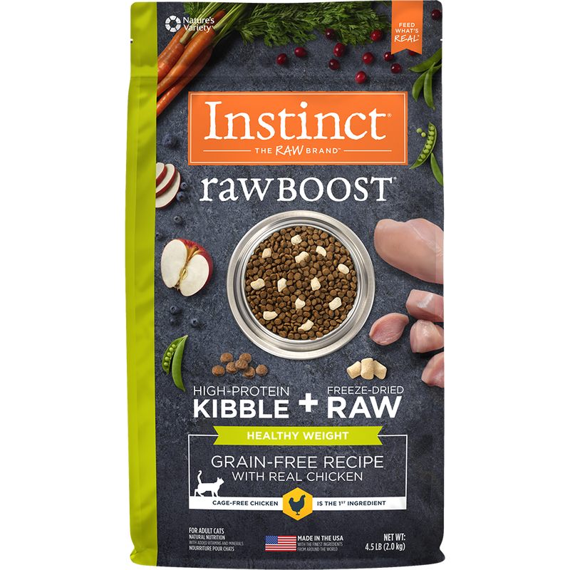 Instinct Raw Boost Dry Cat Food, Healthy Weight, Chicken image number null
