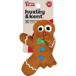Huxley & Kent Holiday Tiny Tuff Dog Toy, Ginger Snapped