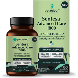 Pet Releaf Sentesa Advanced Care 1800 Dog Supplement, 60-count