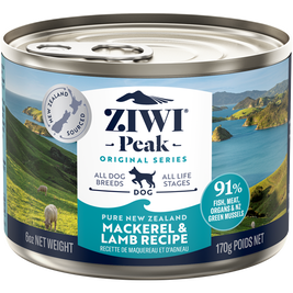 ZIWI Peak Original Series Canned Dog Food, Mackerel & Lamb