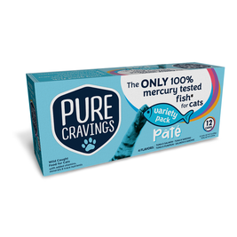 Pure Cravings Pate Canned Cat Food, Variety Pack, 3-oz, 12-pack