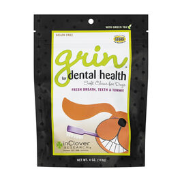 inClover Grin Soft Dental Chew for Dogs, 4-oz