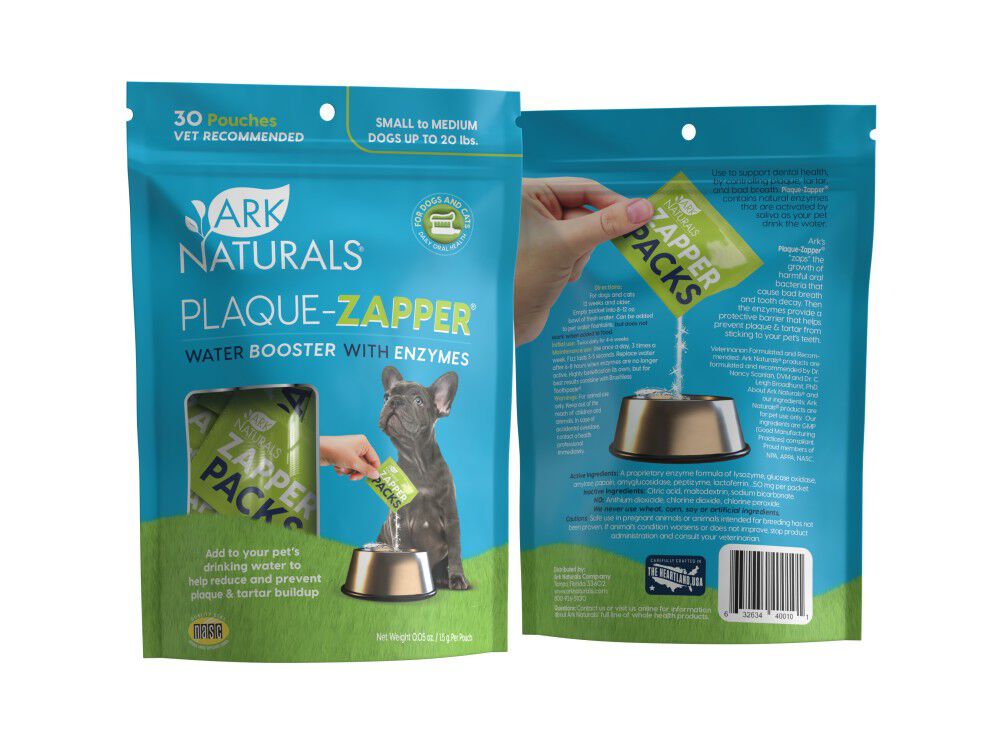 Ark Naturals Plaque Zapper Powder Small to Medium Dog & Cat Dental  Supplement, 30-count