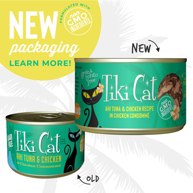 Tiki Cat Luau Canned Cat Food, Ahi Tuna & Chicken, 6-oz image number null