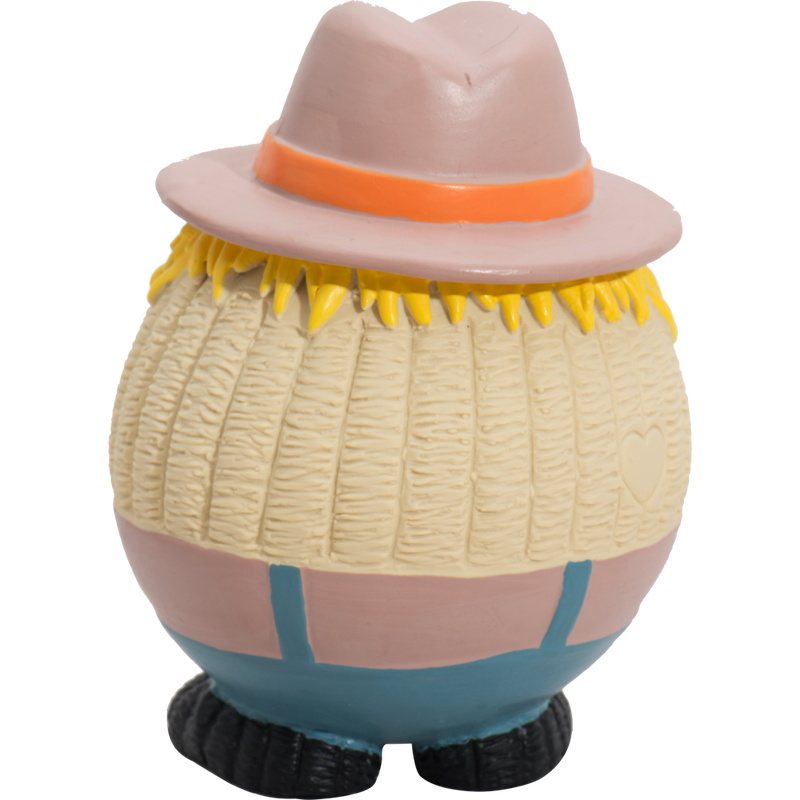 HuggleHounds Fall Ruff-Tex Ball Dog Toy, Tobias Scarecrow image number null