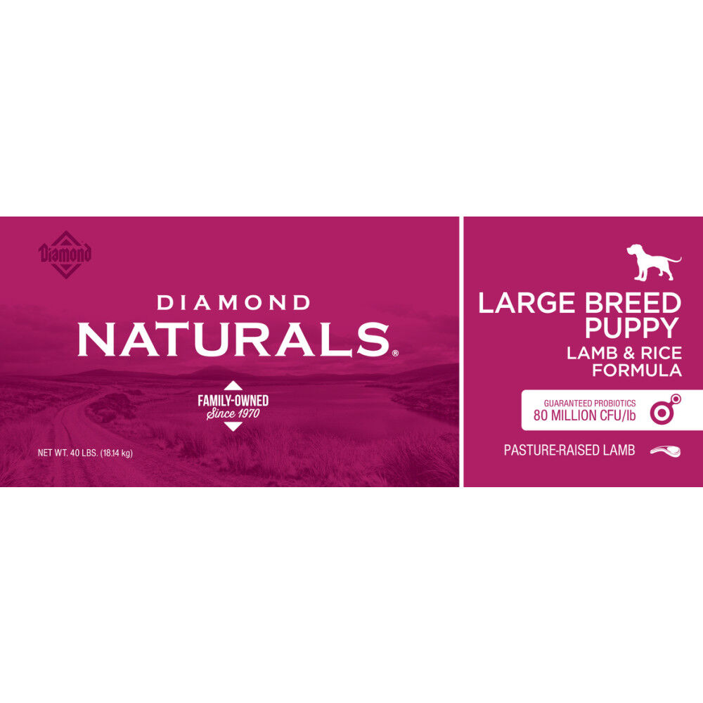 Diamond naturals lamb and rice large sale breed puppy