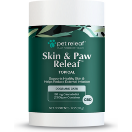 Pet Releaf Skin & Paw Releaf Hemp Topical Dog Supplement, 1-oz