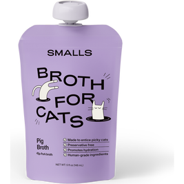 Smalls Cat Food Topper, Pig Broth, 5-oz