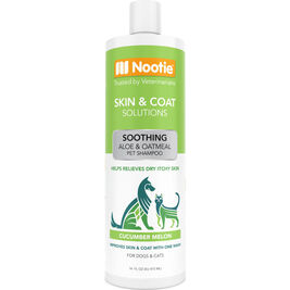 Nootie Dermatology Solutions Soothing Shampoo,  Aloe & Oatmeal Cucumber Melon, 16-oz