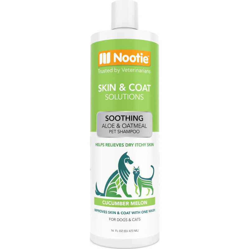 Nootie Dermatology Solutions Soothing Shampoo,  Aloe & Oatmeal Cucumber Melon, 16-oz image number null