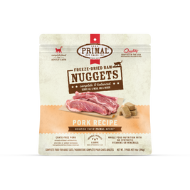 Primal Raw Freeze-Dried Cat Food, Nuggets, Pork