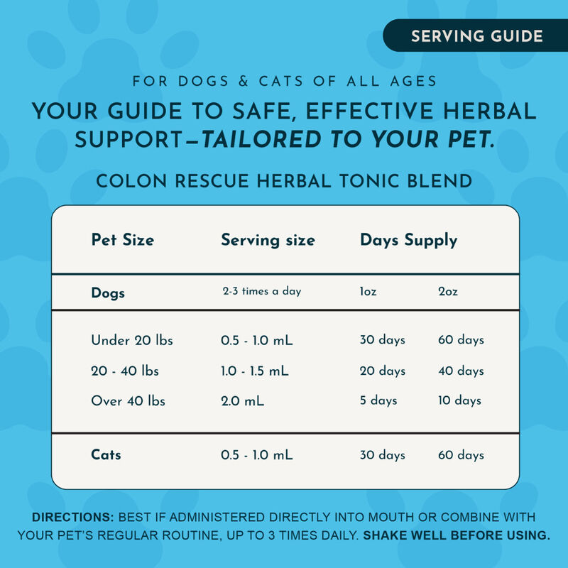 Animal Essentials Colon Rescue Herbal GI Support Dog & Cat Supplement, Liquid, 1-oz image number null